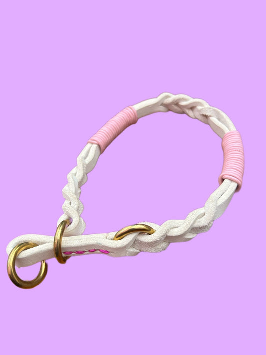 Pull-stop collar greased leather